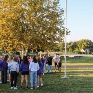 2023 Gloria Deo Academy See You at the Pole Event Student Prayer