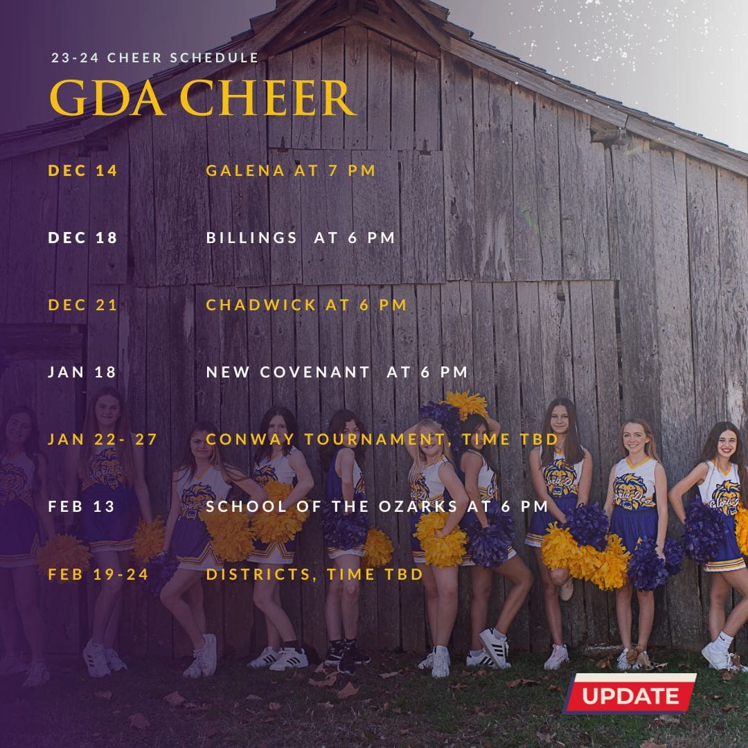 Gloria Deo Academy High School Jr High Cheer