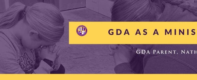 Gloria Deo Academy is a kingdom ministry. We are not a church, but we hope to serve the Church by partnering with parents to bring their children up in the nurture and admonition of the Lord.